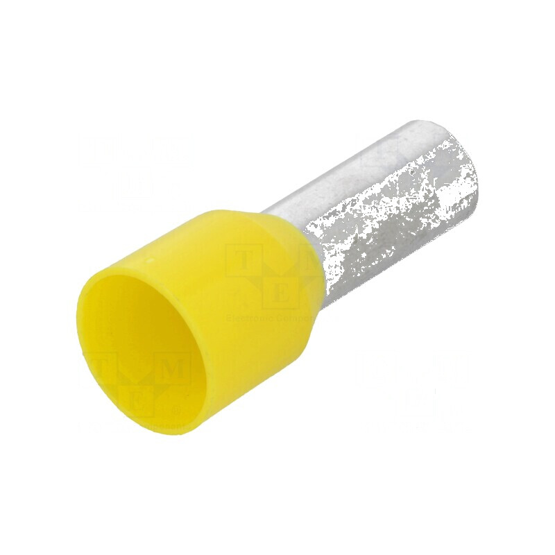 Vârf tub de capăt cupru 25mm2 16mm cositorit crimpat izolată | Electronic-mag.ro | Componente Electronice