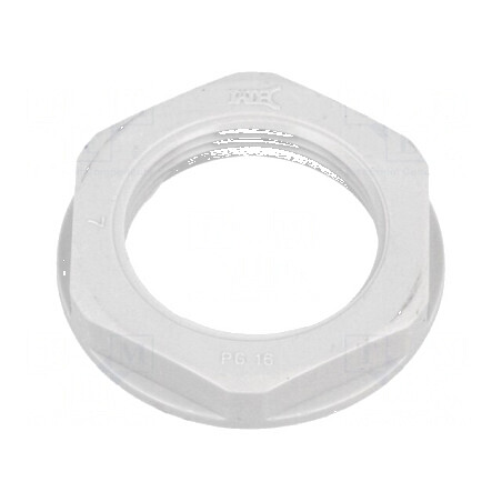 Piuliță PG16 poliamidă 30mm gri | Electronic-mag.ro | Componente Electronice