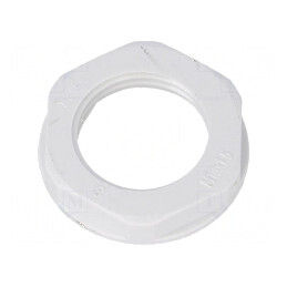 Piuliță M16 poliamidă 22mm gri Pas 1,5 | Electronic-mag.ro | Componente Electronice