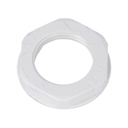 Piuliță M16 poliamidă 22mm gri Pas 1,5 | Electronic-mag.ro | Componente Electronice