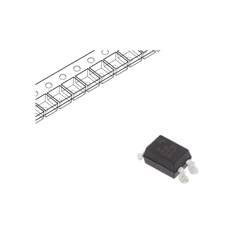 Optocuplor SMD EL817 cu 1 OUT, izolație 5kV, Uce 35V | Electronic-mag.ro | Componente Electronice
