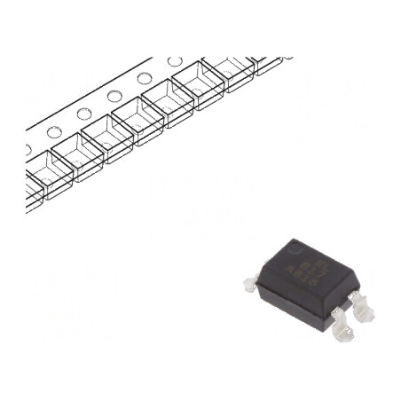 Optocuplor SMD EL817 cu 1 OUT, izolație 5kV, Uce 35V | Electronic-mag.ro | Componente Electronice