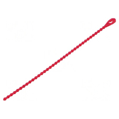 Colier de strângere cu mărgele roşii, lungime 127mm | Electronic-mag.ro | Componente Electronice