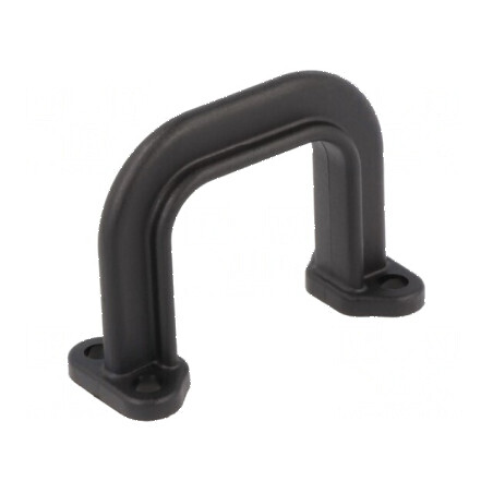 Suport poliamidă neagră 28,5mm x 36mm x 15,3mm cu manetă | Electronic-mag.ro | Componente Electronice