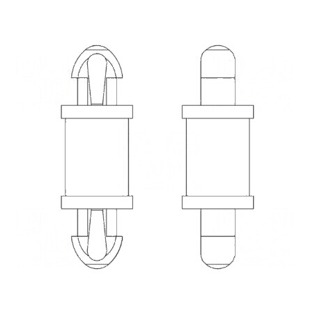 Distanțier PCB poliamidă 66 11,1mm clichet | Electronic-mag.ro | Componente Electronice