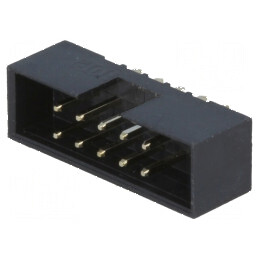 Conector IDC soclu tată 10 pini THT gold flash 2mm | Electronic-mag.ro | Componente Electronice