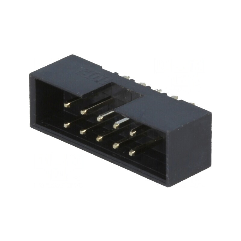 Conector IDC soclu tată 10 pini THT gold flash 2mm | Electronic-mag.ro | Componente Electronice