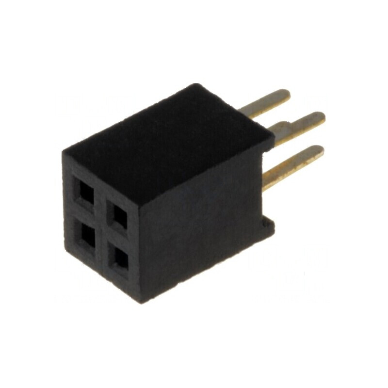 Conector şiruri pini soclu mamă 4 PIN 1,27mm THT 2x2 | Electronic-mag.ro | Componente Electronice