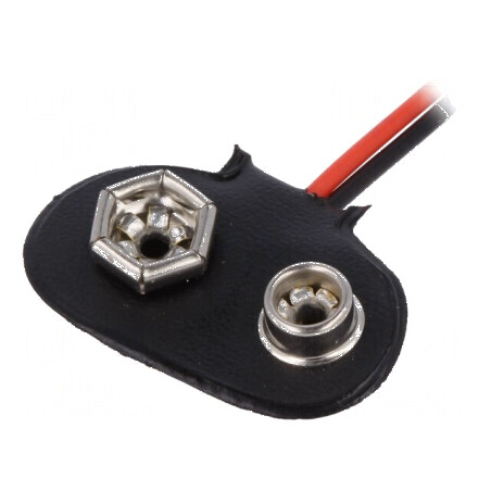 Conector 6F22 cu cablu de 0,09m | Electronic-mag.ro | Componente Electronice