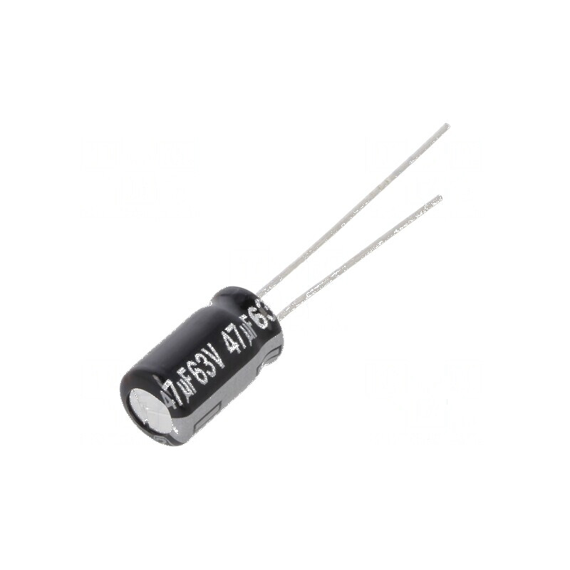 Condensator electrolitic THT 47uF 63V 6,3x11,2mm ±20% | Electronic-mag.ro | Componente Electronice Condensator electrolitic THT 47uF 63V 6,3x11,2mm ±20% | Electronic-mag.ro | Componente Electronice