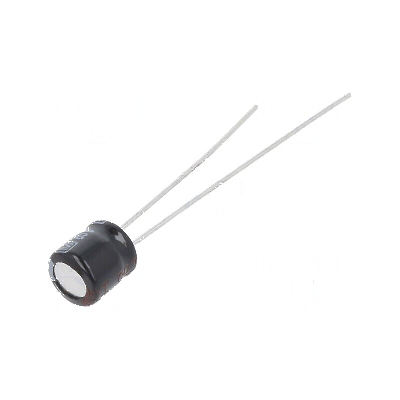 Condensator electrolitic THT 10uF 25VDC Ø5x5mm 2mm Raster | Electronic-mag.ro | Componente Electronice Condensator electrolitic THT 10uF 25VDC Ø5x5mm 2mm Raster | Electronic-mag.ro | Componente Electronice