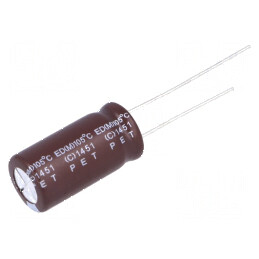 Condensator electrolitic low ESR 1500uF 10VDC THT Ø10x20mm | Electronic-mag.ro | Componente Electronice