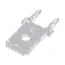 Terminal plat 6,4mm 0,8mm tată THT alamă cositorit drept | Electronic-mag.ro | Componente Electronice
