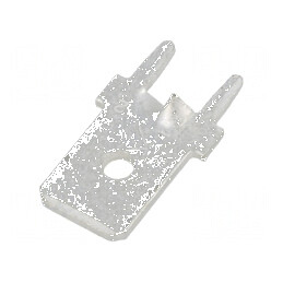 Terminal plat 6,4mm 0,8mm tată THT alamă cositorit drept | Electronic-mag.ro | Componente Electronice