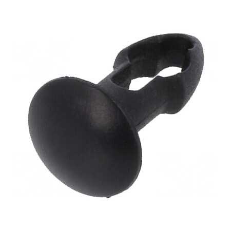 Diblu poliamidă 4mm x 6,4mm negru UL94V-2 | Electronic-mag.ro | Componente Electronice