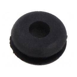 Manșon din gumă neagră Øorif 6,35mm Øorif 3,18mm | Electronic-mag.ro | Componente Electronice