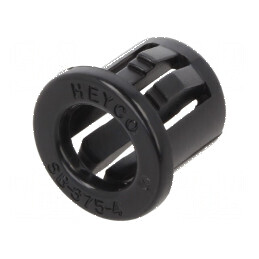 Manşon poliamidă neagră Øorif 9,5mm x 6,35mm | Electronic-mag.ro | Componente Electronice