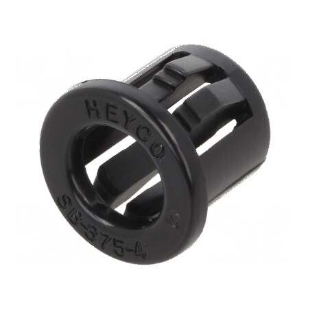 Manşon poliamidă neagră Øorif 9,5mm x 6,35mm | Electronic-mag.ro | Componente Electronice