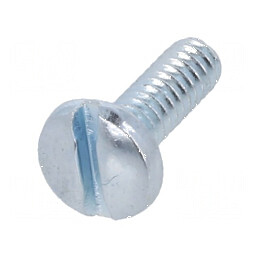Şurub UNC 4-40x9,53 cu cap rotund crestat din oţel zincat | Electronic-mag.ro | Componente Electronice
