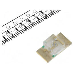 LED SMD 1206 albastru 100mcd 3.2x1.6x1.05mm 120° 20mA | Electronic-mag.ro | Componente Electronice
