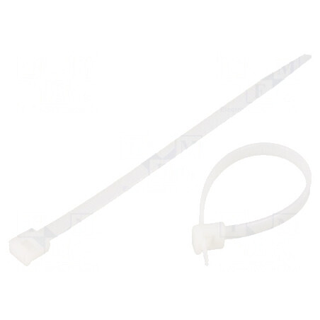 Colier de strângere poliamidă L: 120mm W: 4,8mm 135N naturală | Electronic-mag.ro | Componente Electronice