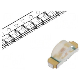 LED SMD 1204 galben 3,2x1,5mm 20mA 586nm 130° | Electronic-mag.ro | Componente Electronice