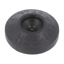 Manşon elastomer termoplastic TPE negru 12mm | Electronic-mag.ro | Componente Electronice