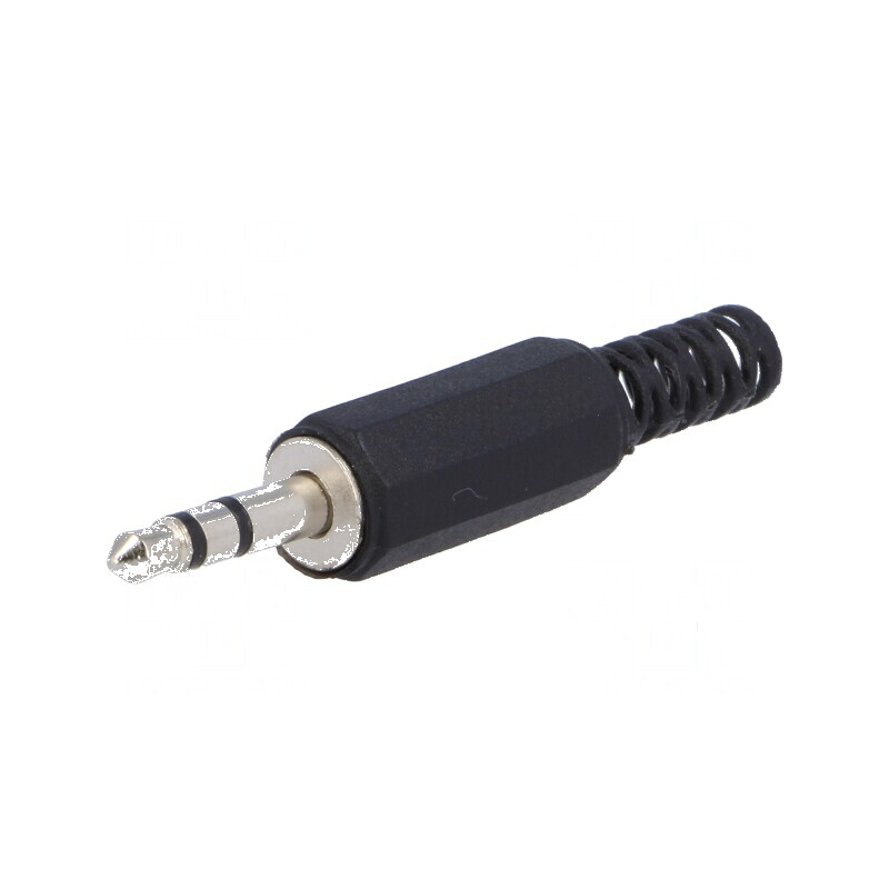 Conector Jack 3,5mm mufă tată stereo cu manșon, 3 piste drept | Electronic-mag.ro | Componente Electronice