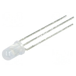 LED 5mm roșu/verde 50° convex, Nr. term: 3 | Electronic-mag.ro | Componente Electronice