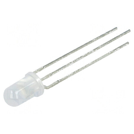 LED 5mm roșu/verde 50° convex, Nr. term: 3 | Electronic-mag.ro | Componente Electronice