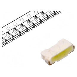 LED SMD 1104 Alb Rece 1800-2600mcd 20mA Plat | Electronic-mag.ro | Componente Electronice