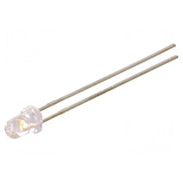 LED 3mm alb rece 1150-2200mcd 45° convex | Electronic-mag.ro | Componente Electronice