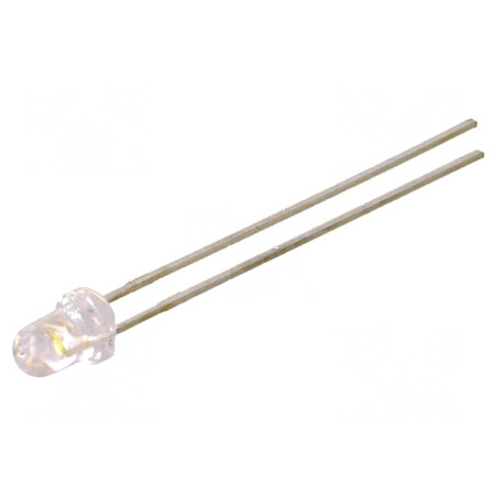 LED 3mm alb rece 1150-2200mcd 45° convex | Electronic-mag.ro | Componente Electronice