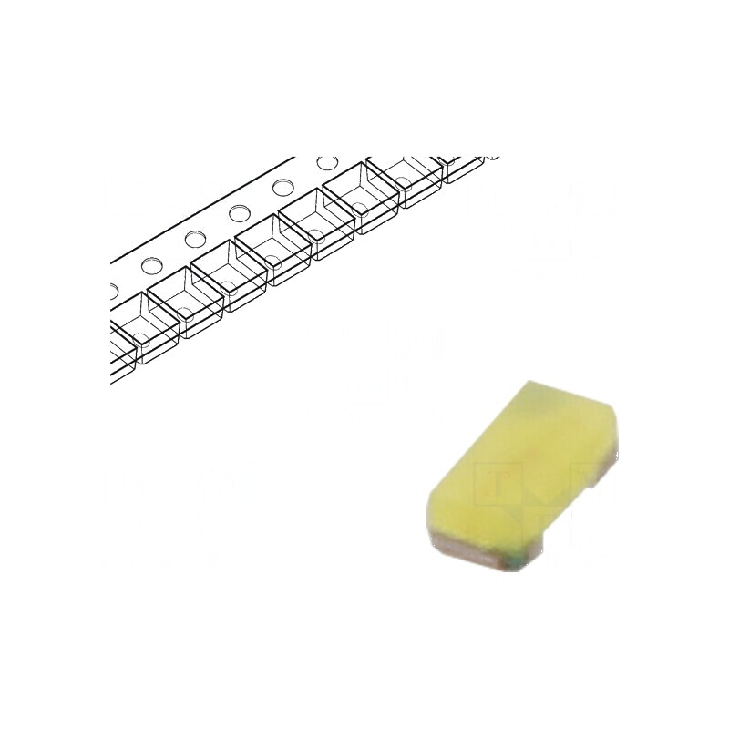 LED SMD 0402 alb rece 300mlm 90mcd 115° 5mA 2,6-3,1VDC | Electronic-mag.ro | Componente Electronice