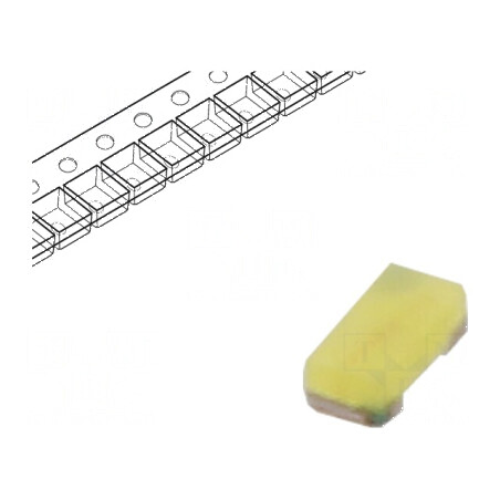LED SMD 0402 alb rece 300mlm 90mcd 115° 5mA 2,6-3,1VDC | Electronic-mag.ro | Componente Electronice