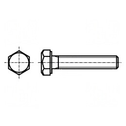 Şurub hexagonal M6x60 din oțel inoxidabil A2 DIN 933 | Electronic-mag.ro | Componente Electronice