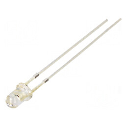 LED 3mm roșie 500-750mcd 30° convex | Electronic-mag.ro | Componente Electronice