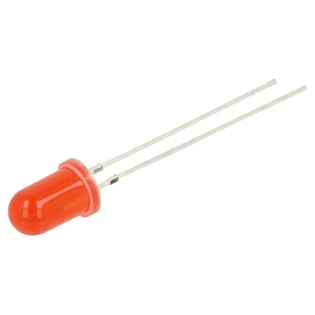 LED 5mm roșie 220-330mcd 60° convex | Electronic-mag.ro | Componente Electronice