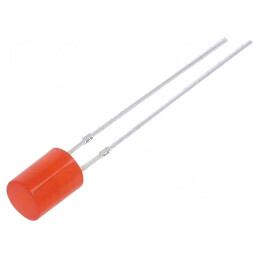 LED 5mm roșie 330-500mcd 140° plat nr. term 2 | Electronic-mag.ro | Componente Electronice