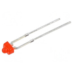 LED roșie 500-750mcd 30° convex 2,54mm THT | Electronic-mag.ro | Componente Electronice
