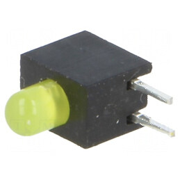 LED galben 3mm cu lentilă difuză 20mA | Electronic-mag.ro | Componente Electronice