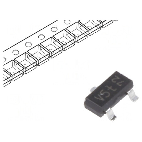 Diodă TVS rețea 15,8V 5A 200W bidirecțională SOT23 ESD | Electronic-mag.ro | Componente Electronice