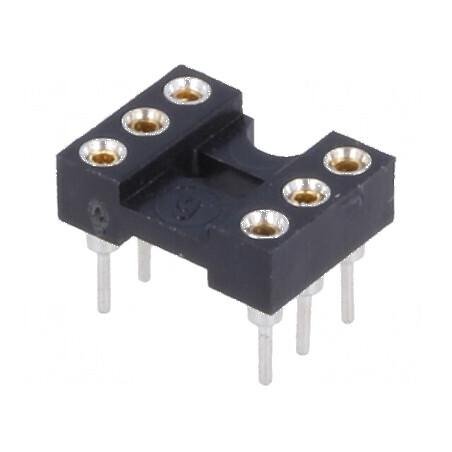 Soclu DIP6 pentru circuite integrate cu raster 2,54mm THT | Electronic-mag.ro | Componente Electronice