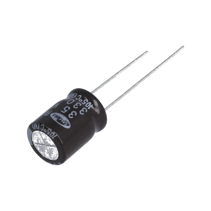 Condensator electrolitic THT 330uF 35V DC Ø10x12,5mm ±20% | Electronic-mag.ro | Componente Electronice