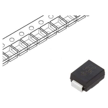 Diodă TVS 600W 42,1V 10,3A Bidirecțională SMB Bandă | Electronic-mag.ro | Componente Electronice