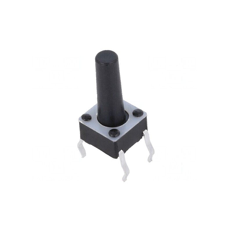 Microîntrerupător TACT SPST-NO 0,05A/12VDC THT 1,57N | Electronic-mag.ro | Componente Electronice