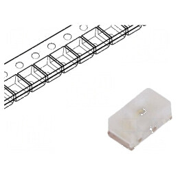 LED SMD 0603 portocalie 50-80mcd 1,6x0,8x0,6mm 80° 1,8-2,4V | Electronic-mag.ro | Componente Electronice