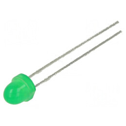 LED 5mm verde 30mcd 60° convex | Electronic-mag.ro | Componente Electronice