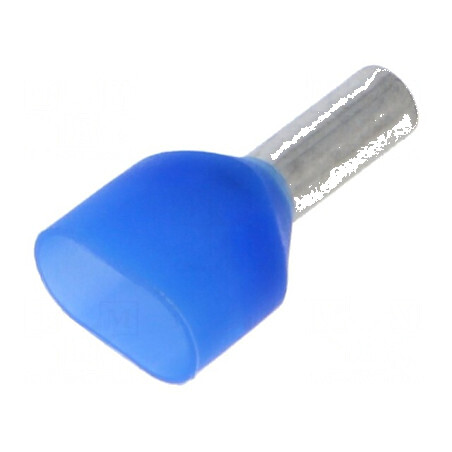 Vârf tub de capăt izolată dublă cupru 2,5mm² 8mm cositorit | Electronic-mag.ro | Componente Electronice
