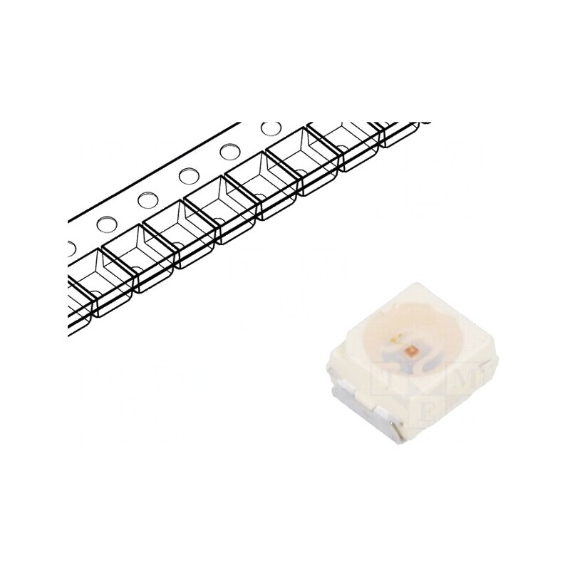 LED SMD 3528 galben PLCC2 2,8÷10mcd 3,5x2,8x1,75mm 120° | Electronic-mag.ro | Componente Electronice LED SMD 3528 galben PLCC2 2,8÷10mcd 3,5x2,8x1,75mm 120° | Electronic-mag.ro | Componente Electronice